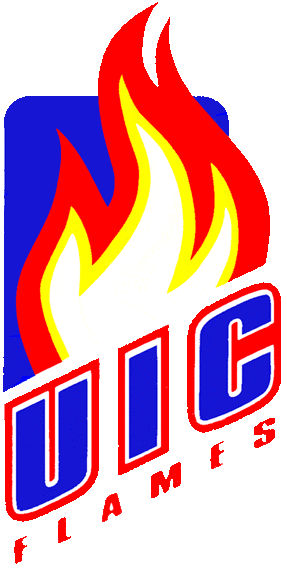 Illinois-Chicago Flames 1992-2007 Primary Logo iron on paper